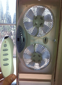 how to put a fan in the window